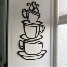 Kitchen Coffee House Cup Wall Stickers Vinyl Decal Mural Home Decor Removable  800003130151  311665941016
